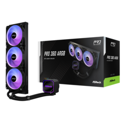 ASRock Kuler 360 A-RGB AIO, CPU Liquid, Crni
