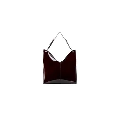 REPLAY Patent-finish hobo torba u bordo nijansi