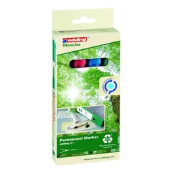 Edding permanentni marker EcoLine 21 - komplet 4 kosov