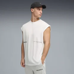 PUMA Graphics Training Cutoff Tank Men, Clothing, White, 4XL