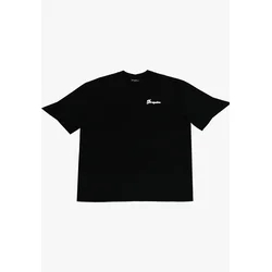 Dropsize Majica Hustle Hard črna / bela