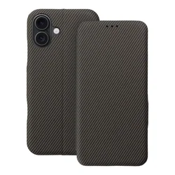 OEM FOLIO Side Magnet etui za iPhone 16 Plus, rjava
