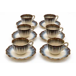 AMC Home Set šolja Ambersky, 6 komada, Plavo-Beli