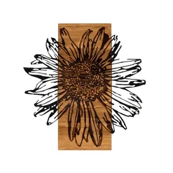 Wallity 279ENZ1808 Zidna dekoracija Daisy, 56x58cm