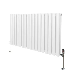 MONSTER Ovalni radiator in ventili - 600 mm x 1020 mm - bel, (21569813)