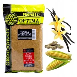 PROFESS Optima ribiška vaba 1 kg - VANILIJA, KORUZA in KONOPLJA