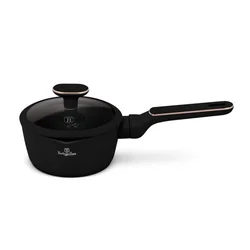 Berlinger Haus Šerpa sa drškom i poklopcem Black Rose Collection BH-8350, 16cm, Crna