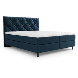 Esposa POSTELJA Z VZMETNICO 180 cm x 200 cm , tekstil temno modra