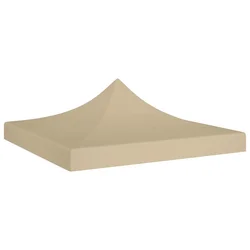 Krov za šator za zabave 3 x 3 m bež 270 g/m2