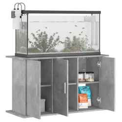Stalak za akvarij Betonsko-sivi 101x41x58 cm Konstruirano drvo