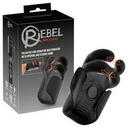Rebel - utripajoč, vibracijski masturbator (črn)