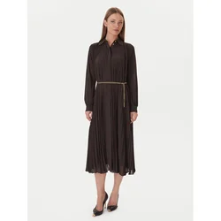 MICHAEL Michael Kors Srajčna obleka MF5838A7R3 Rjava Regular Fit