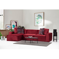 Atelier del Sofa Ugaona garnitura 100x76x170cm Crvena