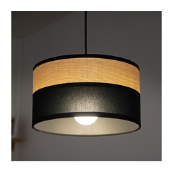 Luster na sajli ALBA 1xE27/15W/230V prečnik 25 cm crna/braon