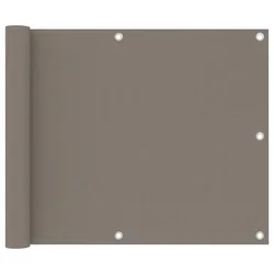 Vidaxl vidaXL Balkonska pregrada, sivo-rjava, 75x400 cm, blago Oxford