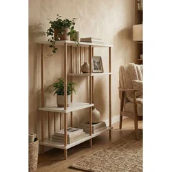 Hanah Home Polica za knjige, Bela