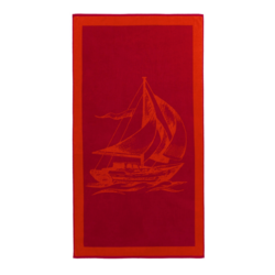 Brisača za plažo SAIL 85x160 cm Rdeča