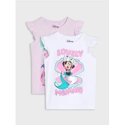 Sinsay - Pamučne majice sa printom 2 kom Minnie and Stitch - šareno
