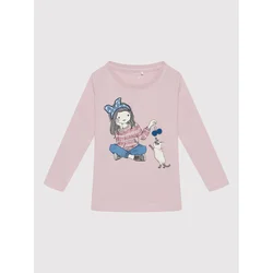 NAME IT Bluza 13198273 Vijolična Regular Fit