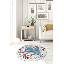 Conceptum Hypnose Tepih Blue Cats, O100cm, Šareni