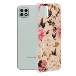 Techsuit Marble Series maska za Samsung Galaxy A22 5G Mary Berry Nude