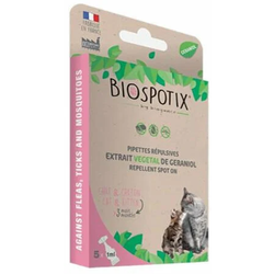 BIOSPOTIX Antiparazitske ampule za mačke SpotOn, 5x1ml