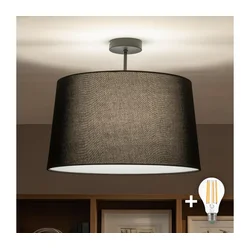 Brilagi - LED plafonski luster CERIA 1xE27/60W/230V prečnik 45 cm crni