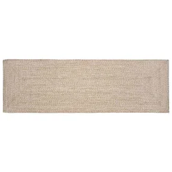 Tepisi za područja Prirodna i bijela 80 x 250 cm Juta