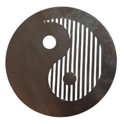Star-Ci Podmetač za čaše Ying-Yang, Srebrne boje