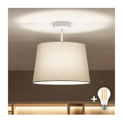 Brilagi - LED plafonski luster CERIA 1xE27/60W/230V prečnik 30 cm bela/siva