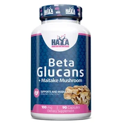 HAYA LABS Beta Glucans + Maitake Mushroom - 90 kapsula