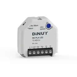 RE PLA LE2 DIMMER ZA LED 12-48V/8A/96-384W PUSH TO DIM. 46×46mm