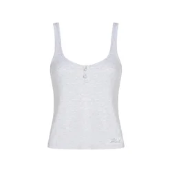 Karl Lagerfeld Top pegasto siva