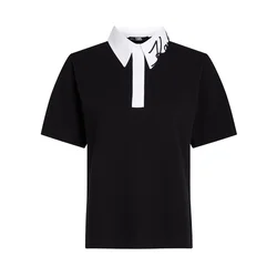 Karl Lagerfeld Majica črna/bela