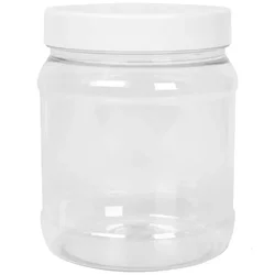 GS OKROGLI KOZAREC 1L 1000ML ZA KONZERVIRANJE S POKROVOM, PROZOREN