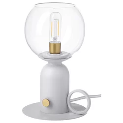 ASKMULLER Stona lampa, podesivog intenziteta svetlosiva, 24 cm