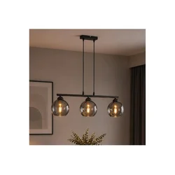 Brilagi - Luster na lanku DIOR 3xE27/60W/230V crna/dimno siva