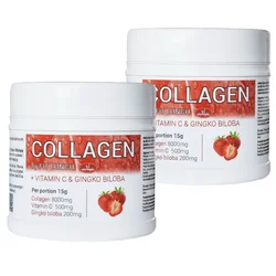 Olympic Kolagen + Vitamin C&Gingko Biloba Jagode 450g, 2 komada