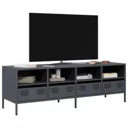 TV ormarić antracit 135 x 39 x 43,5 cm hladno valjani čelik