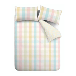 Posteljnina za zakonsko posteljo 200x200 cm Spring Check – Catherine Lansfield