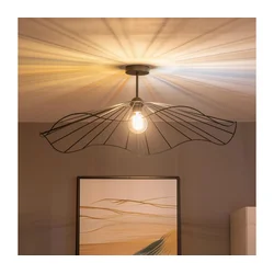 Brilagi - LED plafonski luster CERIA WIRE 1xE27/60W/230V O 80 cm crni