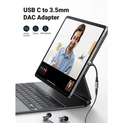UGREEN AV161 USB-C na 3.5mm M/F kabl 10cm