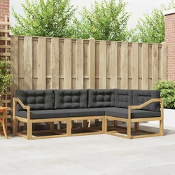 Set vanjskih sofa s jastukom 3 pcs Bijela i antracit Poliester