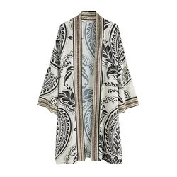 Next Kimono bež/rjava/črna
