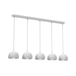 Luster na sajli SOOL 5xE27/15W/230V beli