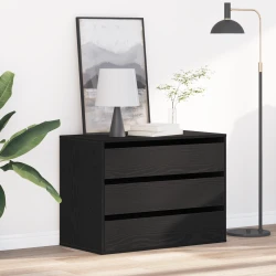 Ormar s ladicama Crna 80 x 41 x 58 cm Konstruirano drvo