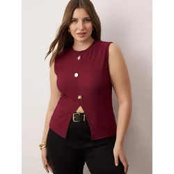 Trendyol Curve Ženska bluza Tbbss25Af00121, Bordo