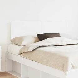 vidaXL Vzglavje z vzglavjem Bela 120 cm Konstruiran les