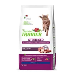 TRAINER Hrana za mačke Sterilised Cat With Duck, 1.5kg