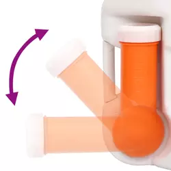 Ugrađeni toalet za kampiranje bijeli 24 + 17 L HDPE i PP